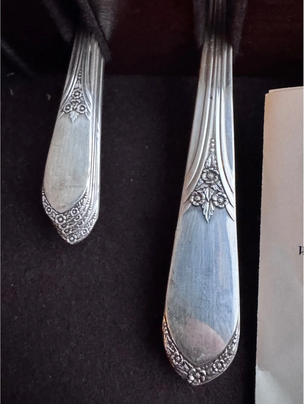 1953 Wm Rogers Jubilee Silverplate 50 Pc Flatware Set Chest Original Papers